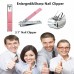 Manicure Kit for Women Travel Nail Care Kit with Cuticle Trimmer Nail Clippers Cuticle Pusher Glass Nail File Portable Nail Kit Women Pink Pedicure Manicure Tools Cuticle Set with Plastic Case
