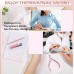Manicure Kit for Women Travel Nail Care Kit with Cuticle Trimmer Nail Clippers Cuticle Pusher Glass Nail File Portable Nail Kit Women Pink Pedicure Manicure Tools Cuticle Set with Plastic Case