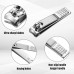 Nail Clipper Set Men Women Professional Stainless Steel Manicure Pedicure Set 16 Pcs Toe Finger Nail Clippers Kit with Portable Travel Case Personal Care Men Grooming Kit for Husband Family